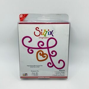 Sizzix Originals Corner Design Die 655008 Emily Humble Flourish Heart Scroll